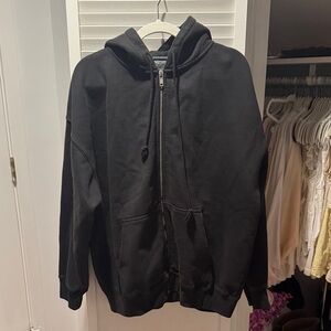 brandy melville christy zip up hoodie
